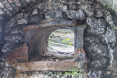 
Aberthaw Pebble Limeworks, Old kilns draw-hole doors, July 2016