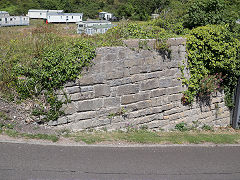 Porthkerry higher quarry bridge abutments, July 2022