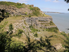Porthkerry lower quarry, July 2022