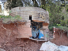 
St Mary's Well Bay pillbox, ST 1740 6750, April 2021