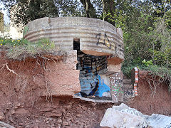 
St Mary's Well Bay pillbox, ST 1740 6750, April 2021