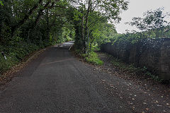 
The tramroad along the Pen-y-fai Road, September 2020
