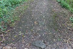Stone sleepers on the route towards Wildmill, September 2020
