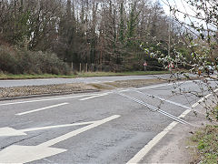 Approaching the A473 Level Crossing from Talbot Green, March 2025
