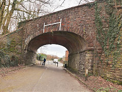 Llantrisant No 1 Railway bridge at Cross Inn, March 2025