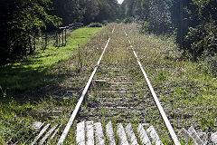 Fountain level crossing towards Kenfig, DLPR, September 2020