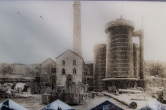 
Tondu Ironworks as shown on the ironworks noticeboard