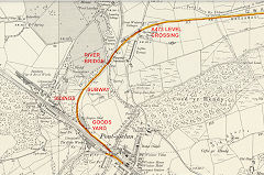 Pontyclun Station area,1898, © Crown Copyright reserved