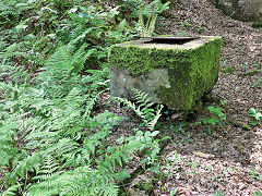 Tondu House quarry concrete block, May 2024