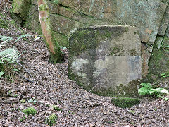 Tondu House quarry concrete wall, May 2024