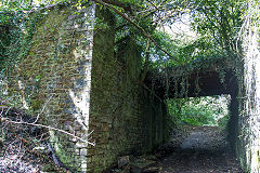 Tondu Ironworks Incline from the GWR sidings to the coke ovens, September 2020