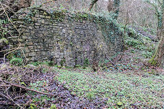 
Cwmdows Colliery loading bank, Gwaelod-y-Garth, January 2016