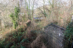 
Cardiff Railway from Rhymney Railway bridge, Taffs Well, January 2016