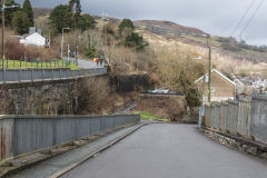 
The site of Aberfan Station on the GW/RR railway to Merthyr, March 2018