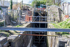 
The Chain Works lock on the Glamorganshire Canal, Pontypridd, April 2017