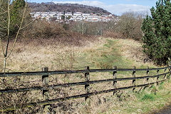 
Barry Railway trackbed at Sardis Road