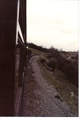 
Brecon Mountain Railway, From the carriage window, May 1985