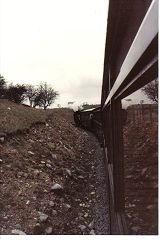 
Brecon Mountain Railway, From the carriage window, May 1985