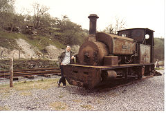 
Brecon Mountain Railway, 'Santa Ana', Hudswell Clarke 640 of 1903, May 1985