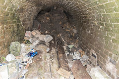 
Cyfarthfa furnaces, The tunnel air supply under the furnaces, August 2017