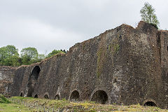 
Cyfarthfa furnaces side wall to the North, May 2017