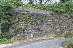 
LNWR bridge abutments near High Street Station, Dowlais, August 2019