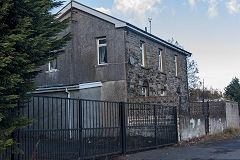 
Dowlais Top Station House, this is the road side, the railway ran behind this view, November 2018