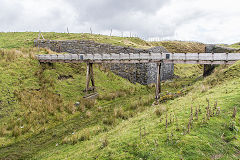 
Sarn Howell reservoir aqueduct, September 2015