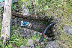 
Ffynnonau Duon Colliery, Drainage sink, September 2015