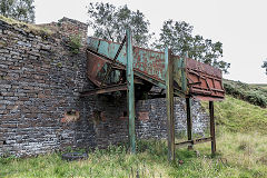 
Ffynnonau Duon Colliery, Grading chute, September 2015