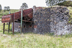 
Ffynnonau Duon Colliery, Grading chute, September 2015