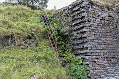 
Ffynnonau Duon Colliery, Tippler stairway, September 2015