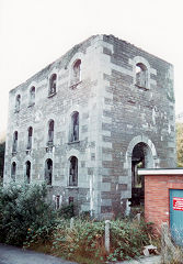 
Ynys-fach blast engine house, Merthyr Tydvil,  before the 1989 restoration, © Photo courtesy of Risca Museum