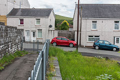 
Ivor Works railway from Cae Harris, Dowlais, June 2019