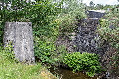 
Site of footbridge to Cyfarthfa Ironworks, Merthyr Tydvil,, June 2019