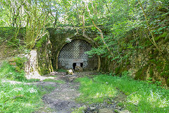 
Morlais Tunnel, Northern portal, the LNWR link to Dowlais and the MTAR, Merthyr, June 2014