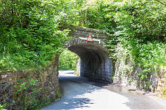 
Pontsticill road bridge under the Brecon and Merthyr line, June 2014