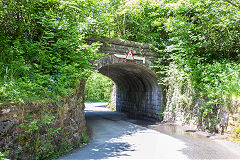 
Pontsticill road bridge under the Brecon and Merthyr line, June 2014