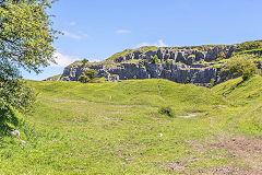 
Morlais Castle Quarries, the first Western quarry, June 2014