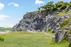 
Morlais Castle Quarries, the second Western quarry, June 2014