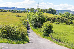 
Morlais Castle Quarries, the tramroad from Merthyr, June 2014