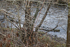 
The foundations of the TVR Ynysfach branch bridge over the Taff, April 2018