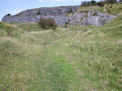 
Morlais Castle Quarries, the first Western quarry, September 2021