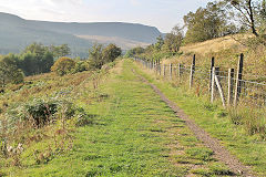 
Neuadd Reservoir railway, Torpantau, September 2014