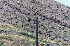 
Log hauler at Torpantau Station, March 2020