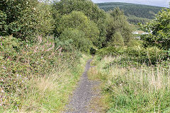 
Thr trackbed of the Rhondda and Swansea Bay Railway to the Rhondda Tunnel, Blaencwm, September 2019