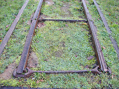 
'The Doctors Tramroad' tramplates at Barry Sidings, November 2021