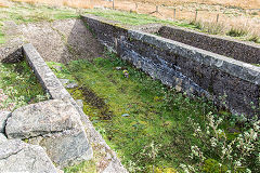 
Lluest-wen 'tank' above the reservoir at SN 9611 0166, October 2019