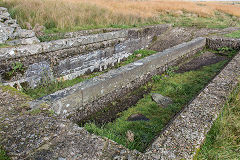 
Lluest-wen 'tank' above the reservoir at SN 9611 0166, October 2019