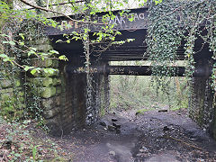 Graig Colliery tramway bridge under the GWR, Foundry Town, Aberdare, April 2025